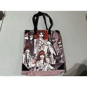 Izak Zenou Illustrated Redhead Girl Tote Bag Rare